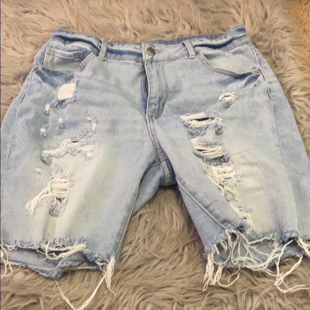 denim shorts